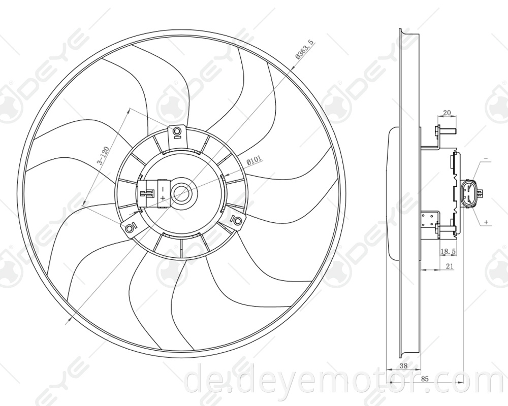 1341271 90442046 1341242 90512980 Kühllüfter Kühler Universal für Opel Astra Calibra/Vectra